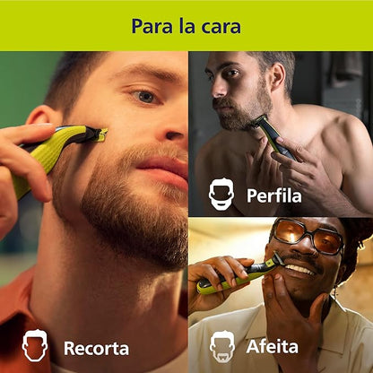 OneBlade 360 Afeitadora Multifuncional – Corte, Perfilado y Afeitado 5 en 1